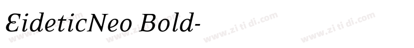 EideticNeo Bold字体转换